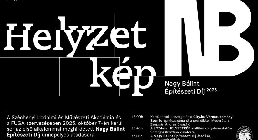 NAGY BÁLINT ÉPÍTÉSZETI DÍJ ÁTADÁSA