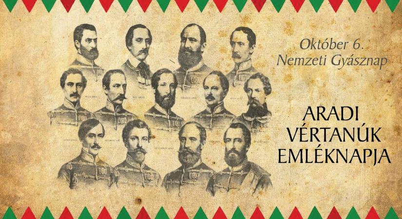 Az aradi vértanúk emléke előtt tisztelegnek Balatonfüreden