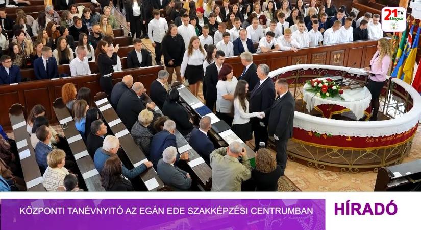 Központi tanévnyitó az Egán Ede Szakképzési Centrumban (videó)