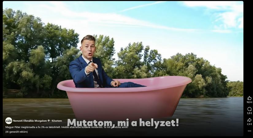 Tippeljen, hány százmilliószor mentek le a Magyar Péterről AI-val készített lejárató videók!