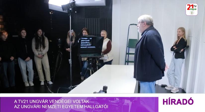 A Tv21 Ungvár vendégei voltak az Ungvári Nemzeti Egyetem hallgatói (videó)