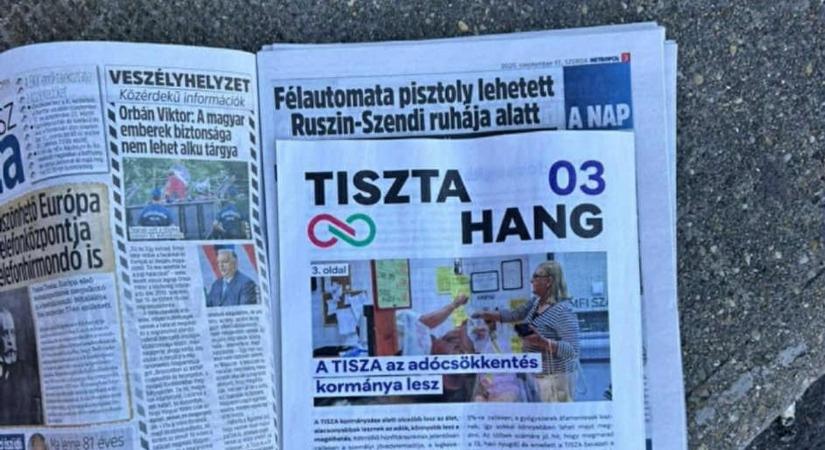 Botrány: Tiszás szórólapokat csempésznek a Metropolba