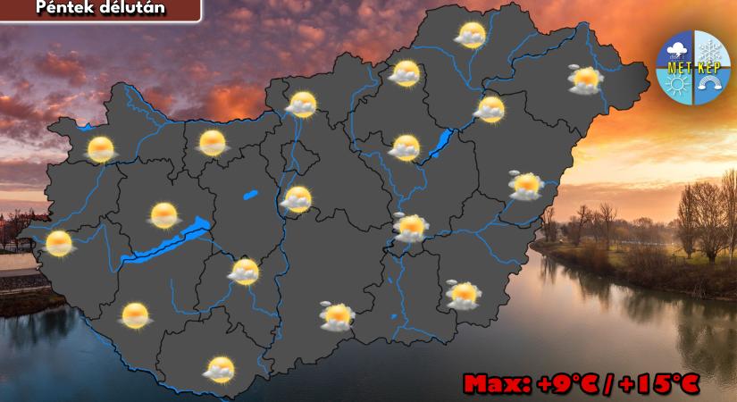 Nyugaton kevesebb, keleten több felhő társul a hűvös, szeles idő mellé