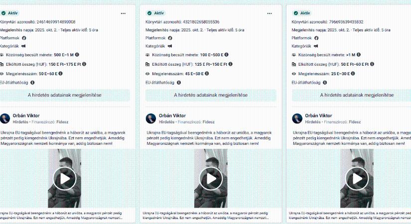 Egy hét alatt 86 milliót hirdetett el a Facebookon Orbán Viktor a tilalom előtt