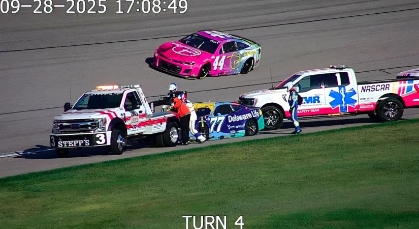 A NASCAR reagált a konteókra: Belső videóval bizonyítják, hogy Hocevar valóban veszélyeztette a mentőcsapatot Kansasben