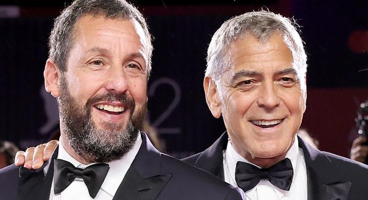 Adam Sandler George Clooney miatt váltott stílust, mindenkit meglepett a vörös szőnyegen