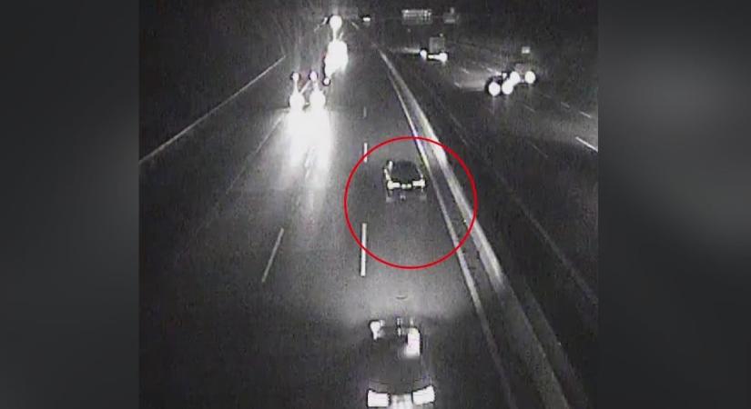 Döbbenetes videó: 10 kilométeren át üldöztek egy menetiránnyal szemben haladó sofőrt a rendőrök az M0-áson