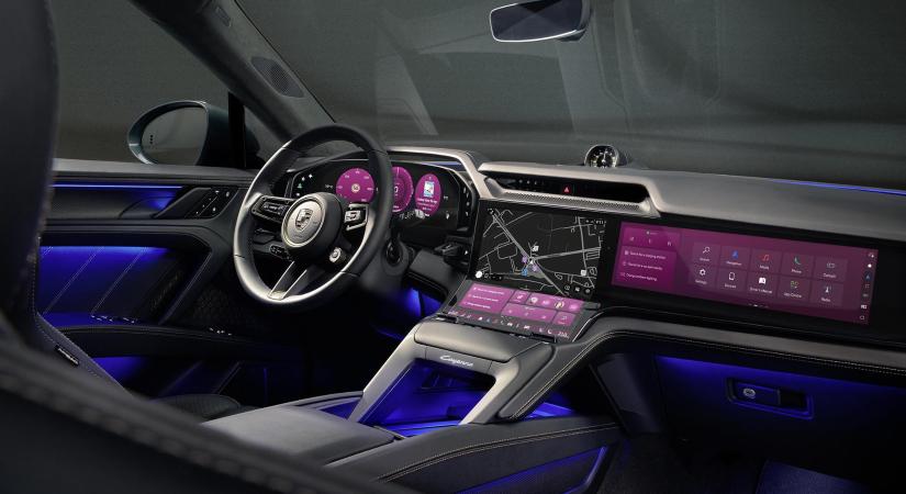 Óriási képernyőtengerrel jön az elektromos Porsche Cayenne