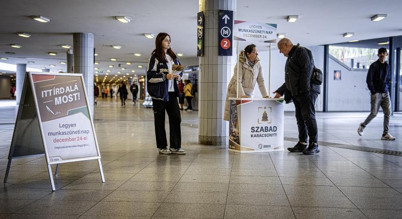 Ha ezen múlik, Magyarországon csak álom marad a szabad karácsony, 200 ezer helyett még hétezer aláírásnál sem tart a népszavazási kampány