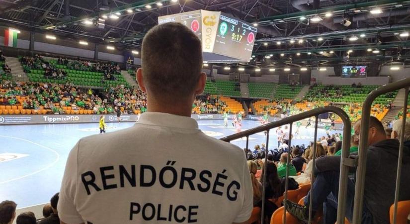 Az Audi Arénában figyeltek a győri rendőrök