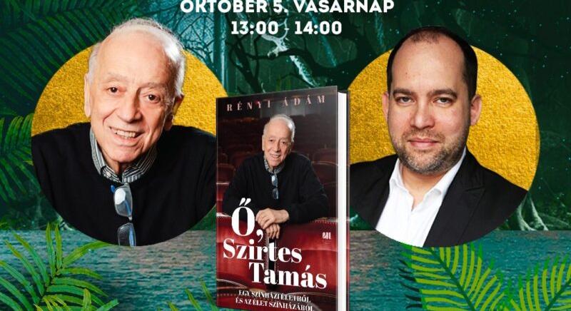 Szirtes Tamás és Rényi Ádám is dedikál a Könyvfesztiválon
