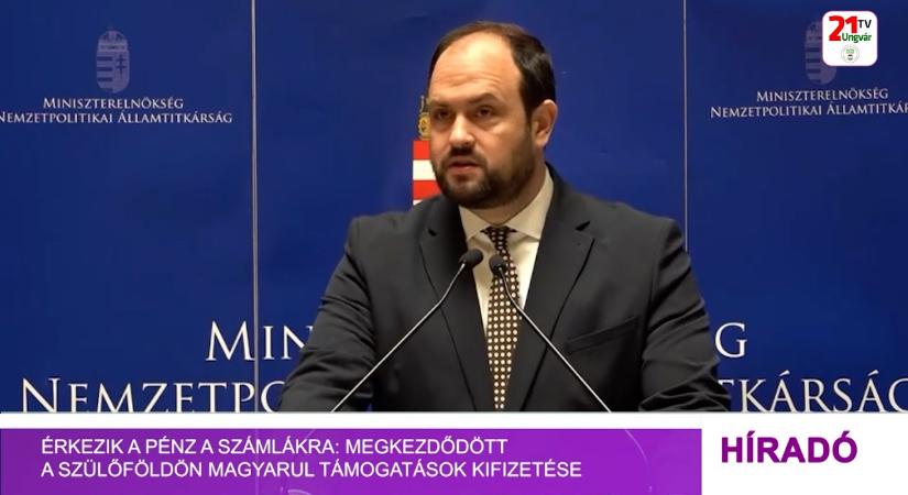 Érkezik a pénz a számlákra: megkezdődött a Szülőföldön magyarul támogatások kifizetése (videó)