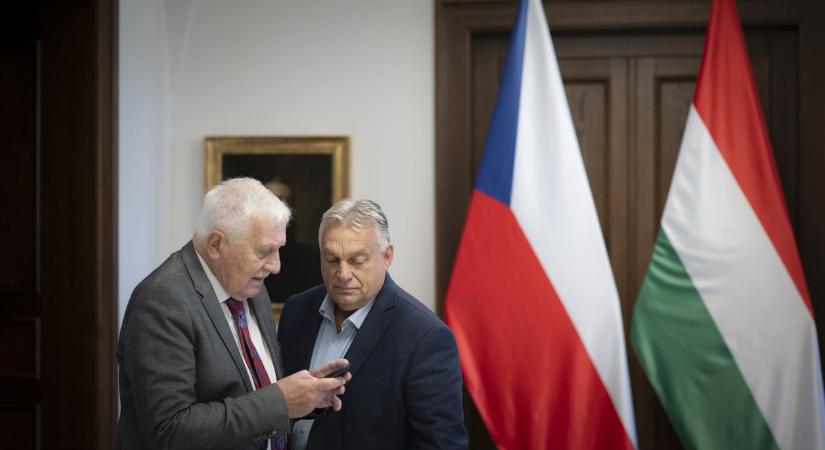 Václav Klaus Budapesten találkozott Orbán Viktorral