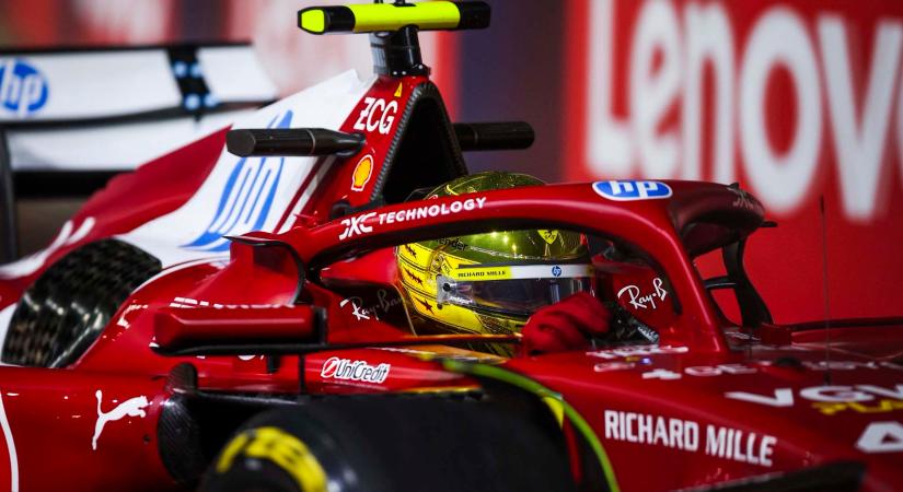 Hamilton szerint előrelépéseket tett pénteken a Ferrari