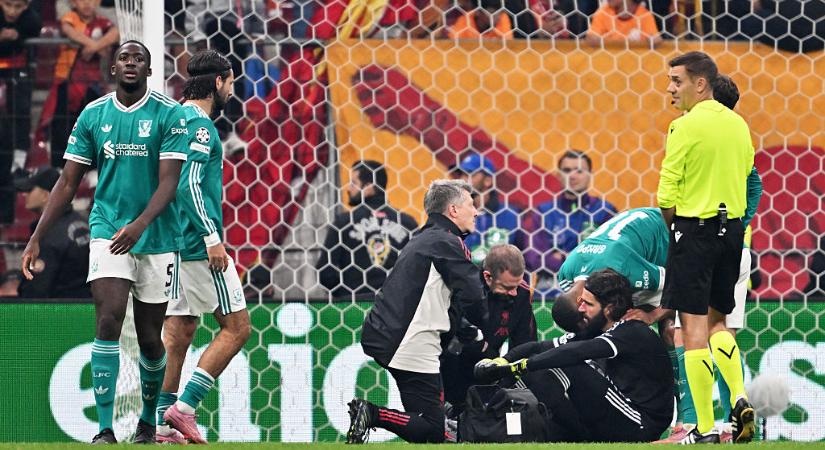Liverpool: Alisson pár hétig nem léphet pályára sérülés miatt
