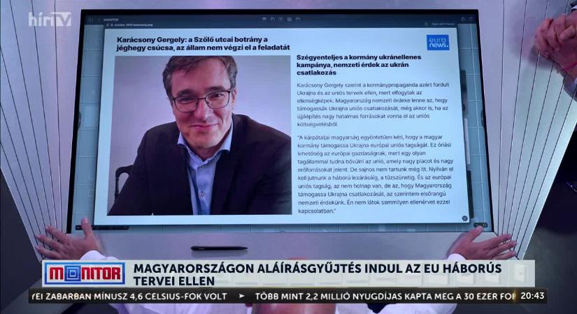 Monitor - Nemzeti érdek feladásában Karácsony Gergely túltett Magyar Péteren, amikor azt mondta, hogy hazánk elemi érdeke Ukrajna uniós csatlakozása  videó