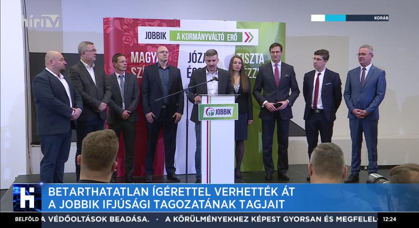Betarthatatlan ígérettel verhették át a Jobbik ifjúsági tagozatának tagjait