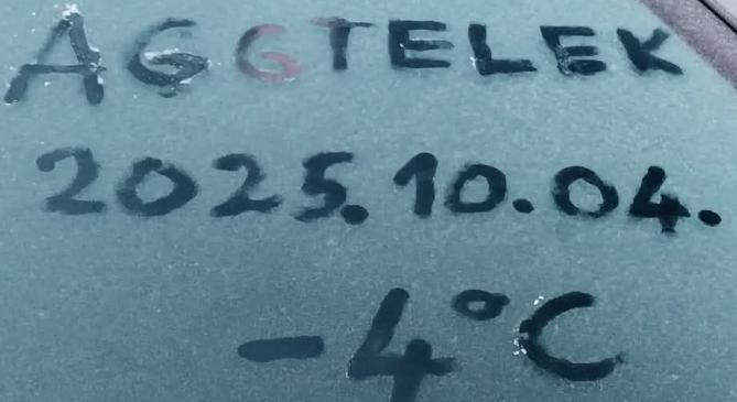 Az ország kétharmadán fagyott szombat hajnalban