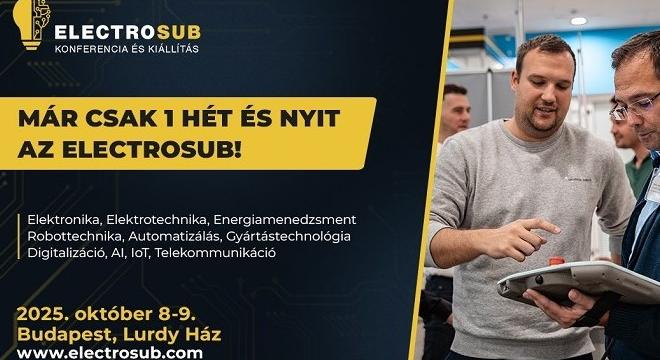 Díjmentes belépő az október 8-9-i Electrosub kiállításra