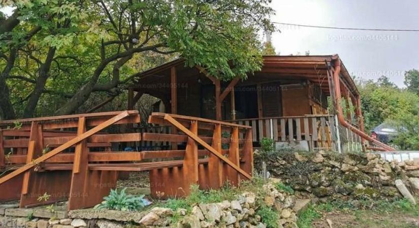 Olcsó nyaraló Veszprém mellett medencével, szőlőlugassal és pazar panorámával!