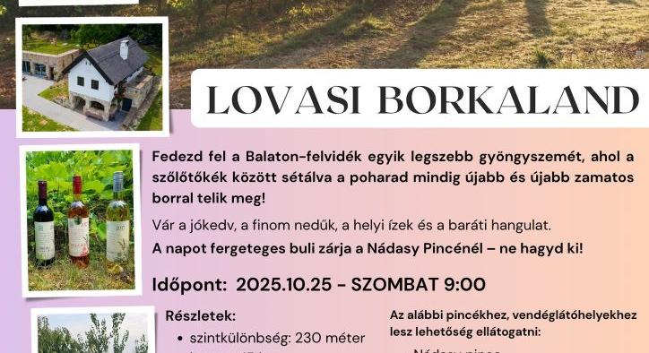 Lovasi borkalandra hív a Balaton Riviera