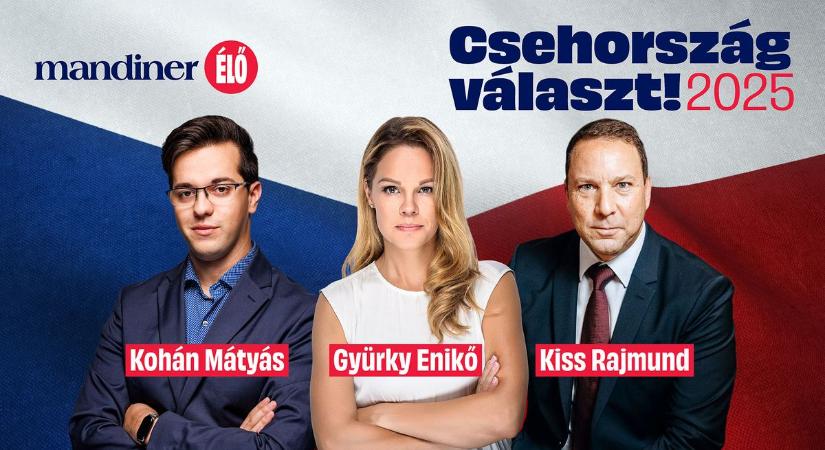 Sorsdöntő választás Csehországban – este hatkor indul a Mandiner élő elemzése