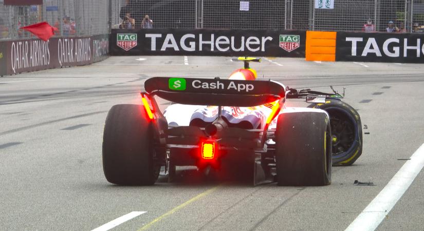 F1: Két nap alatt kétszer törte össze autóját a pilóta