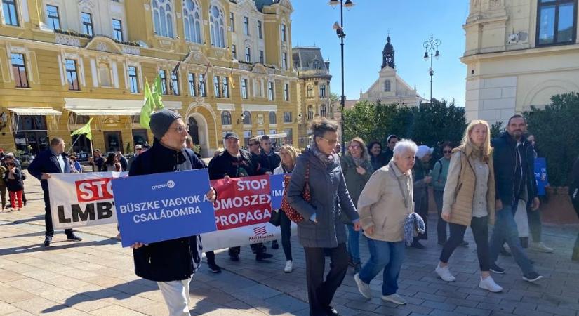 Ellentüntetés zajlott a Pride előtt, nagy a rendőri készültség – (FOTÓK)