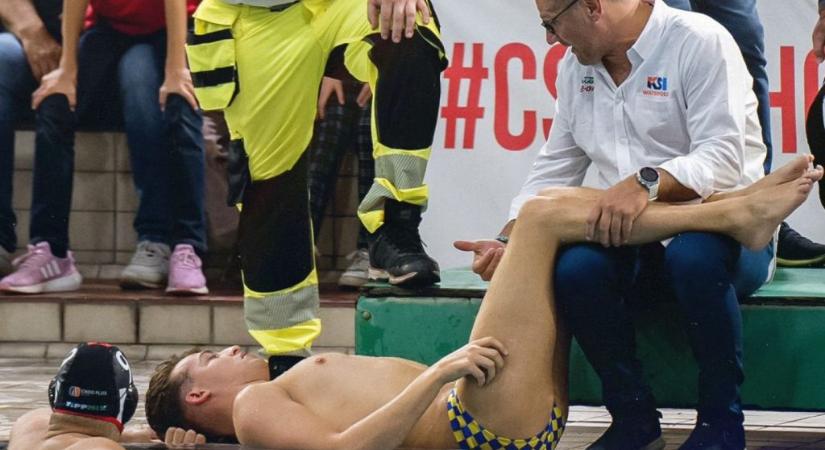 „Szerencsére nincs nagy baj” – hírt adott magáról a KSI vízilabdázója, akit mentő vitt kórházba a bajnokiról
