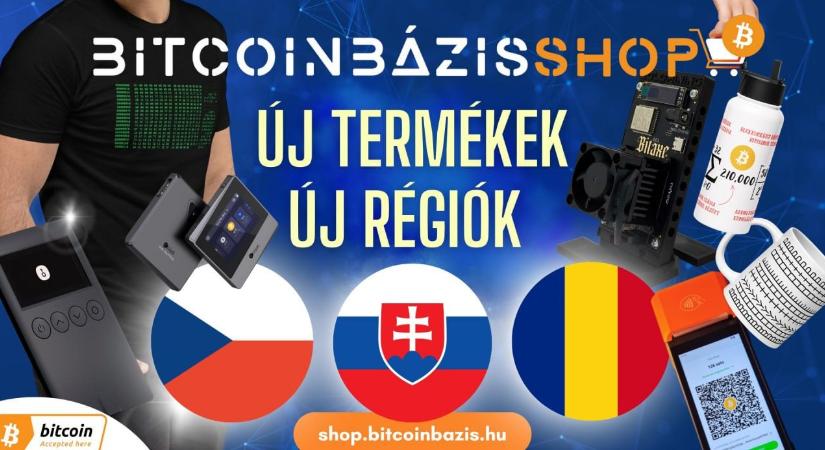 Új termékek, angol nyelv és új régiók: Fejlődik a BitcoinBázis webshop
