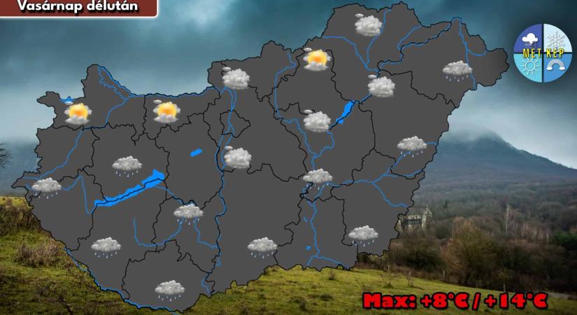 Hűvös, borongós, esős vasárnap