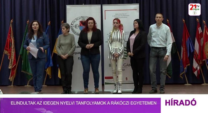 Elindultak az idegen nyelvi tanfolyamok a Rákóczi egyetemen (videó)