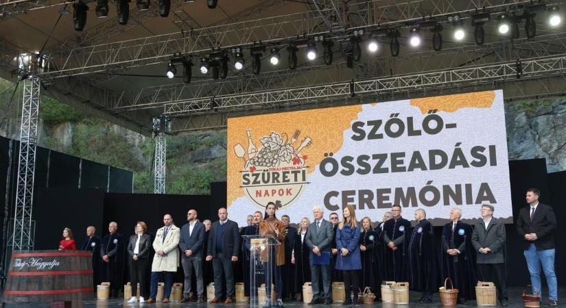 Összeöntötték a szőlőt a polgármesterek borához