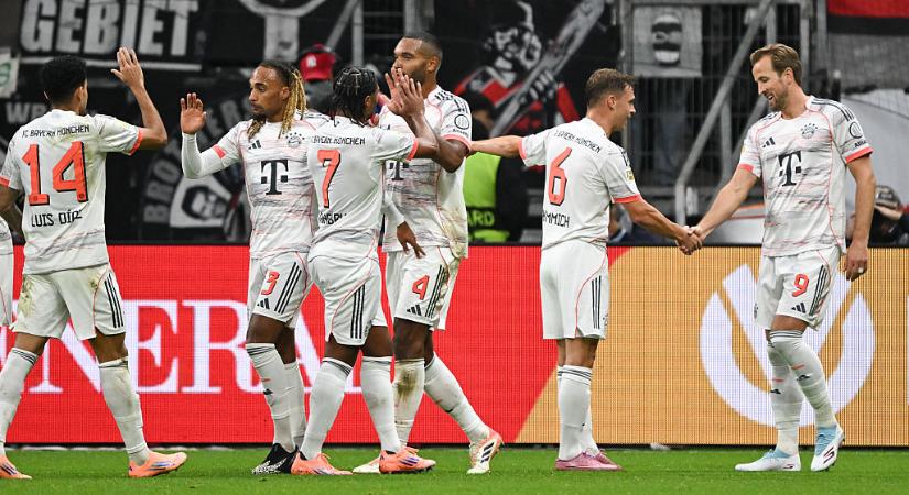 Bundesliga: simán nyerni tudott a Frankfurt otthonában a Bayern München – videóval