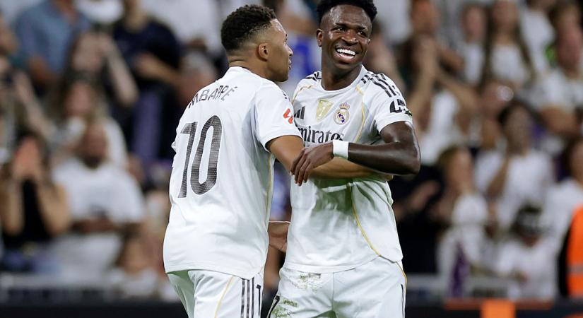 La Liga: Vinícius Junior duplájával élre állt a Real Madrid! – videóval