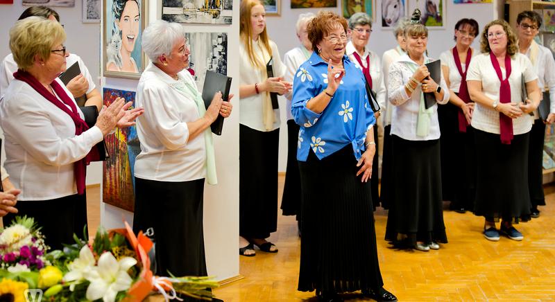 Boldogság-festette képek - Pócza Ferencné tárlata a büki művelődési ház galériájában