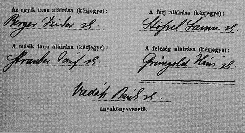 Életbe lépett a "házassági" törvény, sokan vallási meggyőződésük miatt nem írták alá az okmányokat