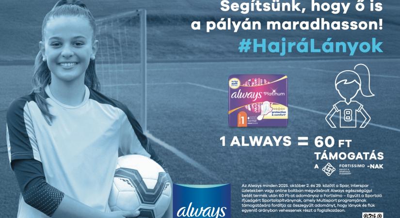 Összefogás a serdülő lányok sportban tartásáért