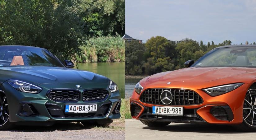 Rongyrázás és fenékcsóválás: egymásnak feszítettük a BMW Z4-et és a Mercedes SL-t