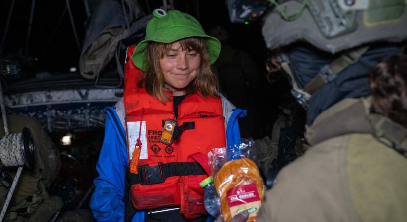 Greta Thunberget és több társát is megalázták az izraeli börtönben, állítja a Gázánál feltartóztatott nemzetközi segélycsapat