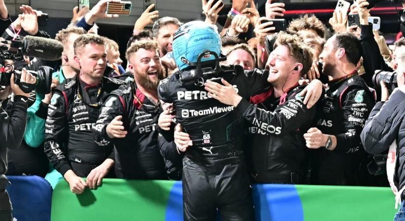Russell magabiztos győzelmet aratott, világbajnok a McLaren