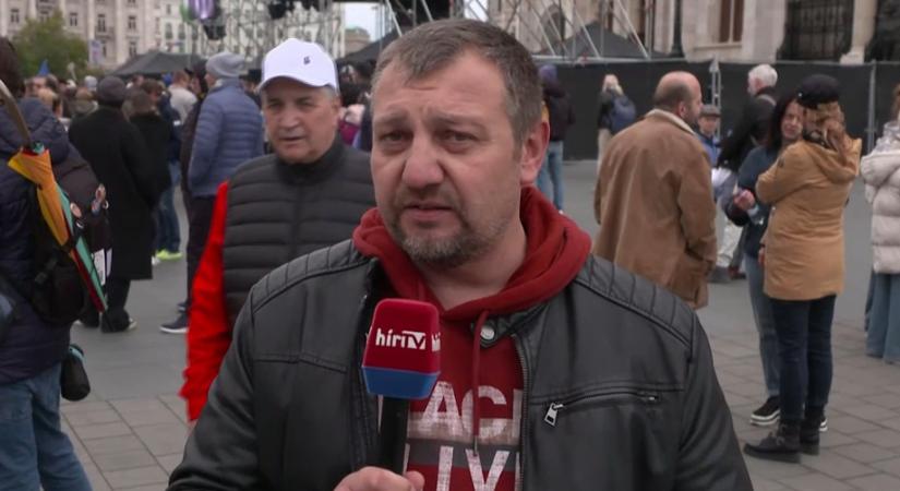 Rágalmazók melletti kiállás a Kossuth téren  videó