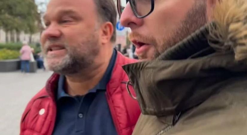 Nem vicces: Aranyosi Péter rátámadt egy riporterre – Videó