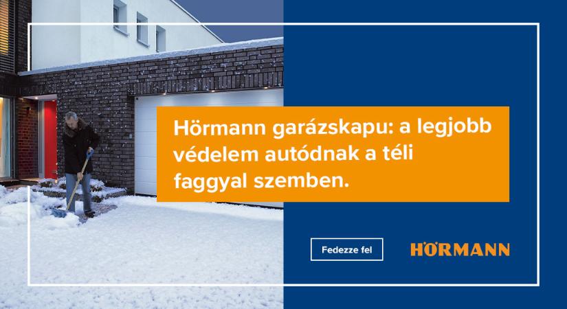 Otthonunkat feldobja, autónkat megóvja – a Hörmann garázskapui a faggyal szemben is ellenállnak
