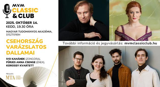 Exkluzív zenei programokkal folytatódik az MVM ClassicClub koncertsorozat