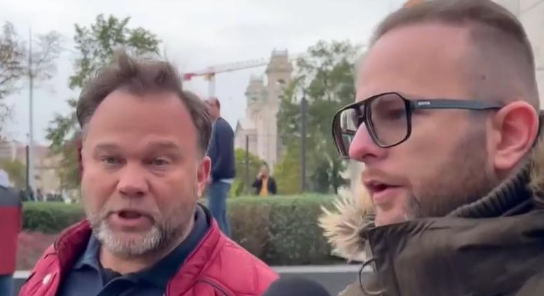 Bocsánatkérés helyett önmagát kezdte mentegetni Aranyosi Péter miután megrángatta a Patrióta riporterét  videó