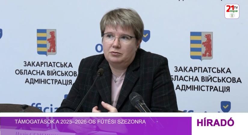 Támogatások a 2025–2026-os fűtési szezonra (videó)