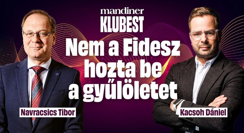 Nem biztos, hogy a Tisza Párt valóban létezik – Navracsics Tibor a Mandiner Klubesten (VIDEÓ)