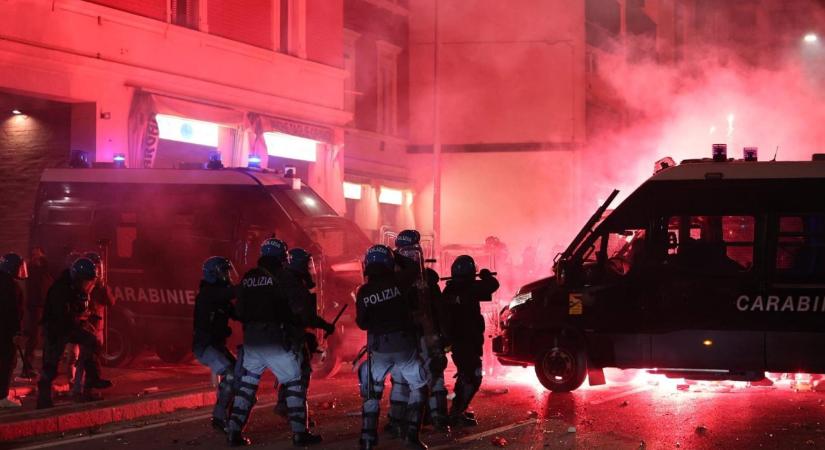 Elszabadultak az indulatok a palesztinpárti tüntetéseken Bolognában