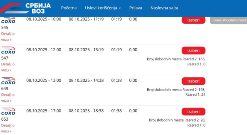 Jegyet kell foglalnia, ha ingyen szeretne vonatozni Belgrádig